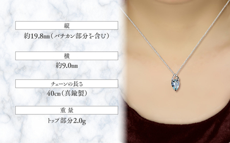 アクアマリン ペンダント 3ct 3カラット K10 10金 ホワイトゴールド （24073） [山梨 ペンダント ネックレス アクアマリン ホワイトゴールド ゴールド ジュエリー ] 山梨県 甲斐市