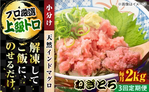 【全3回定期便】天然 まぐろ ねぎとろ 約2kg（約250g×8パック） 鮪 マグロ 魚 ネギトロ 横須賀【横須賀商工会議所 おもてなしギフト事務局（本まぐろ直売所）】 [AKAK047]