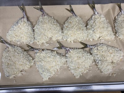アジフライ 国産 個包装 8枚入り 魚屋さんが作った 自家製 鯵 開き おかず あじフライ お手軽 惣菜 吉井鮮魚 愛媛 伊予市｜A63