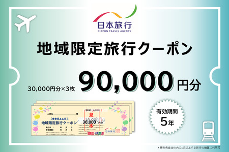 1338 三重県伊勢市　日本旅行地域限定旅行クーポン　90,000円分