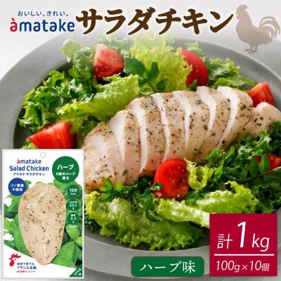 ふるさと納税 大船渡市 サラダチキン(ハーブ味)×10袋