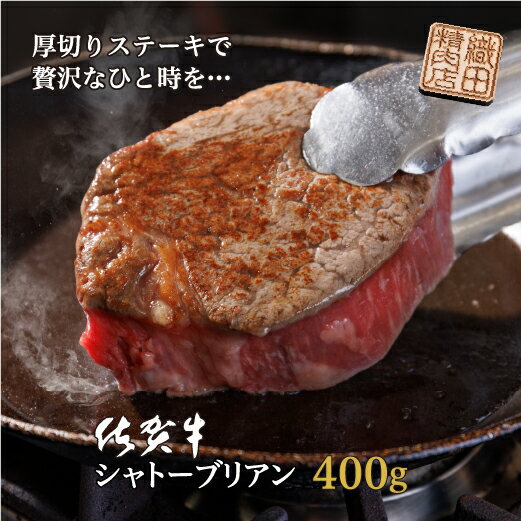 【ふるさと納税】 佐賀牛 幻の希少部位 ヒレステーキ シャトーブリアン 200g×2枚（400g） とろける柔らかさ 最高級 A5 佐賀県産 黒毛和牛 ステーキ 国産牛 ブランド牛 和牛 ヒレ肉 フィレ ブランド牛 ギフト 贈答用 d-55