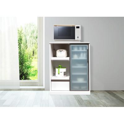 ふるさと納税 大川市 リコ 幅90cm 家電たっぷり収納ハイタイプの小型キッチンカウンターレンジ台 自社製アルミ使用