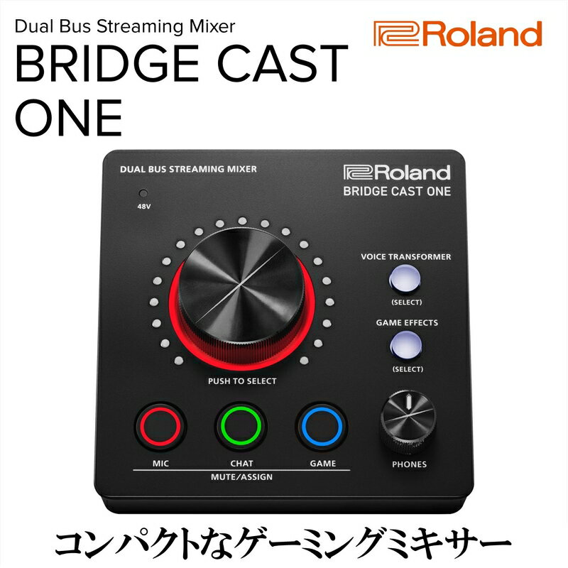 【ふるさと納税】【Roland】本格ゲーミングミキサー/BRIDGECAST ONE【配送不可：離島】 ミキサー ゲーム 配信 コンパクト 高音質 ローランド 浜松市