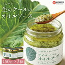 【ふるさと納税】＜ベルデン 生のケールのオイルソース（150ml×3個）合計450ml＞ ※翌月末迄に順次出荷します。 有機 野菜 国産 食べるソース 調味料 ドレッシング お料理 おつまみ ソテー フライ パスタ サラダ フジワラ化学株式会社 愛媛県 西条市 【常温】
