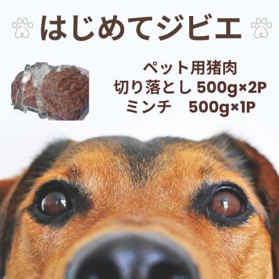 ふるさと納税 諫早市 【はじめてジビエ】ペット用猪肉切り落とし(2P)&amp;猪肉ミンチ(1P)