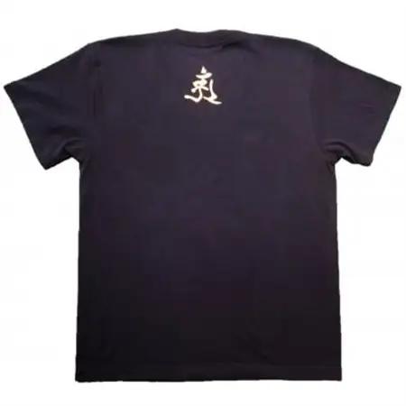 手描きTシャツ 仏画 普賢菩薩 黒 (半袖 XLサイズ)【1615124】