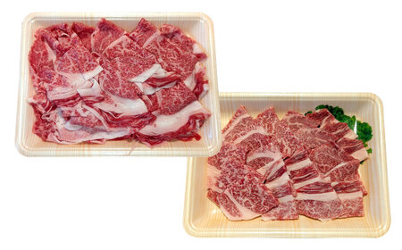 くまもと 黒毛和牛 和王 肩ロース セット（焼き肉用・しゃぶしゃぶ用） 計約800g（各1P）ロース 焼き肉 しゃぶしゃぶ [AYBR045]