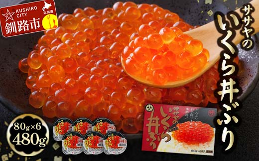 ★レビューキャンペーン実施中！★ 8月発送 北海道産 いくら 醤油漬け 80g×6 計480g   F4F-5776  F4F-5775