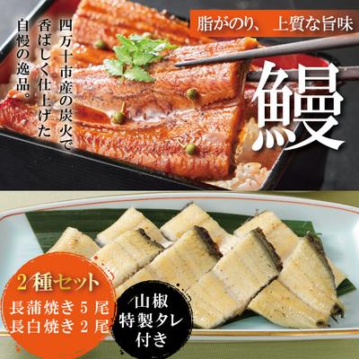 ふるさと納税 四万十市 &lt;四万十食品&gt;うなぎ蒲焼　長焼5尾+白焼2尾/F