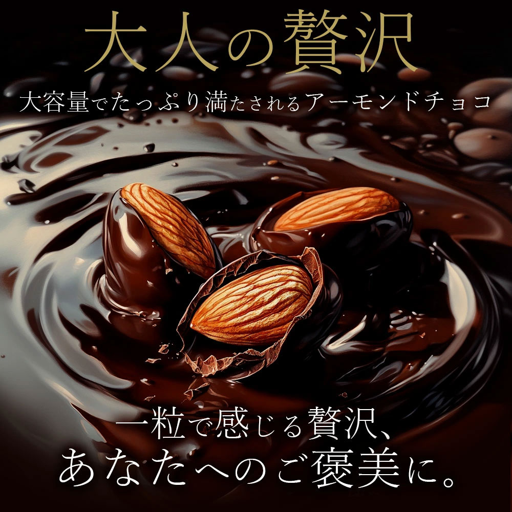MH140-0064-001_【毎月お届け計3回】【ゆうパケット】アーモンドチョコレート ハイカカオ 400g