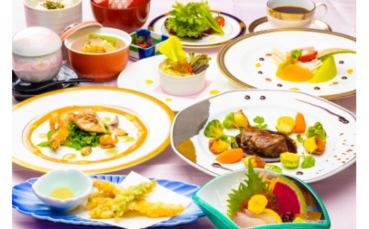 【G0801】ホテル竹島　レストラン「リヴァージュ」お食事利用券　6,000円分