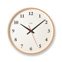 【ふるさと納税】Plywood clock［電波時計] / LC21-06W NT レムノス Lemnos 時計　工芸品 装飾品 LC21-06W NT 電波時計 時計 インテリア