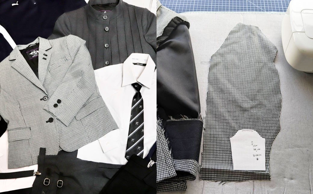 思い出の服をドールサイズにリメイク ドールメンテナンス付き