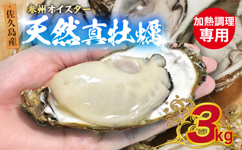 佐久島産天然真牡蠣　参州オイスター　3㎏≪配達不可エリア：北海道・沖縄・離島・東北・九州≫・E030