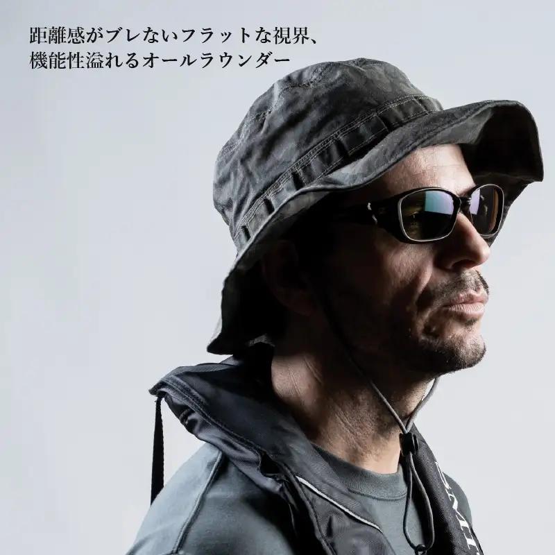 Zeque（ゼクー）偏光サングラス Devon（デヴォン）F-2070 ブラック&ブロンズグラデ / トゥルービュースポーツ