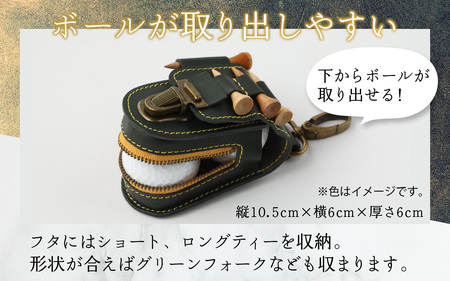 【5色から選べる】ボールが取出しやすい ゴルフボールケース 父の日・退職祝い ゴルフ女子にも大人気 黄色【イニシャル名入れ対応】