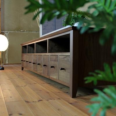 ふるさと納税 大川市 テレビボード　TONGARI　9wal-na　ウォールナット　198cm　大川市　WAプラス |  | 02