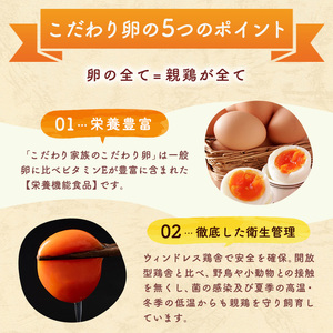 卵 こだわり家族のこだわり卵 30個 セット 3ヶ月 定期便 安芸高田市 たまご 鶏卵 3回