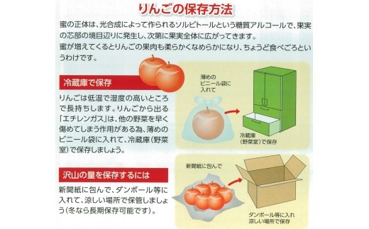訳ありサンふじには傷があるため、お早めにお召し上がりください。