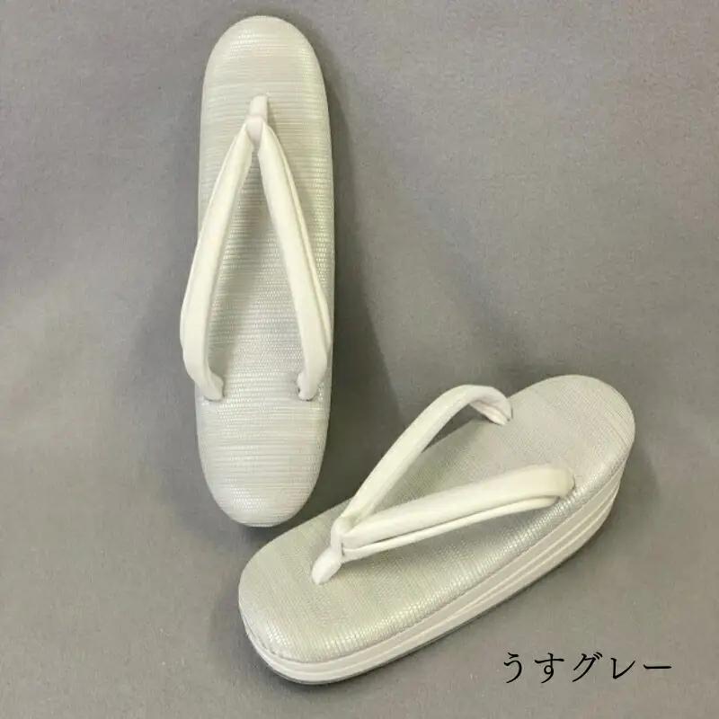 [シコロ織] 高級和装ぞうり (カラー：うすグレー、サイズ：M)