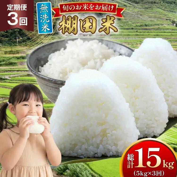米 令和7年 無洗米 棚田米 5kg 3回 定期便 総計15kg [ひらど新鮮市場 長崎県 平戸市 hr42bgy400193]