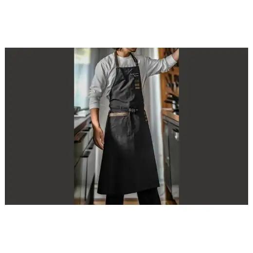 THE TABLIER（ザ・タブリエ）George cuisine×SEWING TAKEUCHI エプロン Chef 墨黒