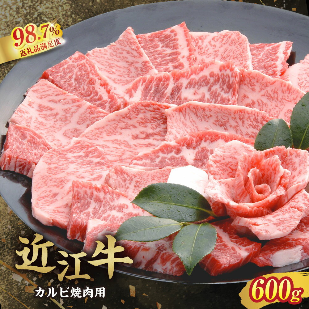 【 ふるさと納税 】 近江牛 カルビ 焼肉用 600g 冷凍 4等級以上 焼肉 焼き肉 焼き肉用 焼肉用牛肉 焼肉用肉 肉 和牛 牛 牛肉 霜降り 霜降り肉 お取り寄せ 高級 高級肉 千成亭 近江牛ギフト 肉ギフト 焼き肉ギフト ギフト プレゼント 誕生日プレゼント 贈答 御中元 お中元