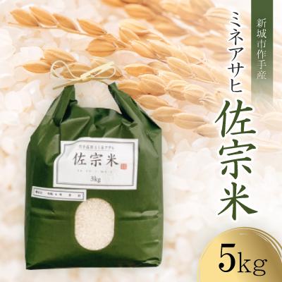 ふるさと納税 新城市 愛知県:新城市作手産【佐宗米ミネアサヒ】5kg　1袋