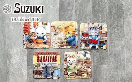 バイオリン職人をモデルにした高級ハンドタオル ５点セット タオル