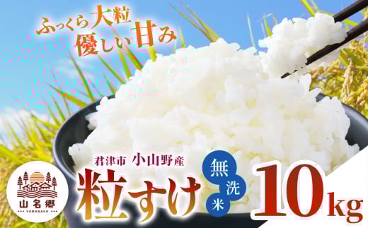 無洗米 令和7年産 君津市小山野産 粒すけ 10kg | メディアで紹介 ！ あかかげ農園 山名郷米 千葉稲作 つぶすけ 千葉県産 むせんまい 米 コメ こめ お米 千葉県 君津市 きみつ
