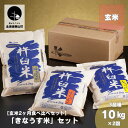 【ふるさと納税】【玄米2ヶ月定期便】特別栽培「きなうす米」3品種セット10kg×2回