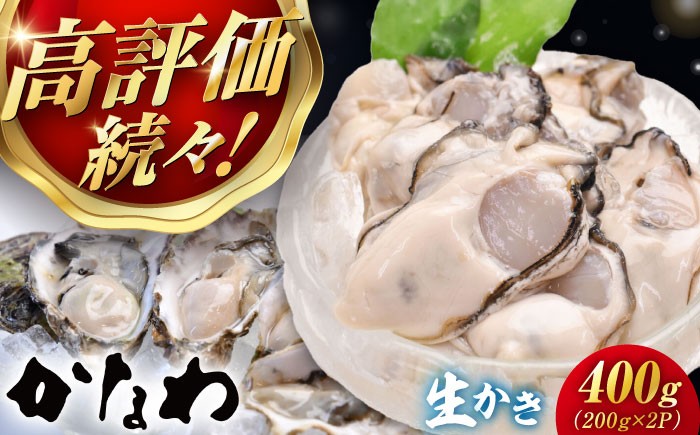 
                  【生牡蠣】 かなわの生牡蠣 むき身200g×2パック 計400g 江田島市／株式会社かなわ [XBP001]｜生牡蠣 牡蠣 生食 むき身 かき カキ 生牡蠣 広島牡蠣 オイスター 冬かき 魚介類 魚介 貝類 海鮮 広島県産 国産 産地直送 贈答 ギフト 特産品
                