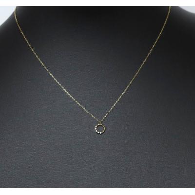 ふるさと納税 甲府市 K10YG ダイヤモンド サークル ペンダント　GR20030 |  | 03