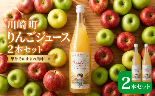 【国産果汁100％】川崎町 観光りんご園 りんごジュース 2本セット  （サンフジ /  710ml × 2本 )   【福岡県川崎町】観光りんご園 りんご リンゴ ジュース りんご 林檎 アップルジュース リンゴジュース  飲料 人気 果物 フルーツ 送料無料 お取り寄せ