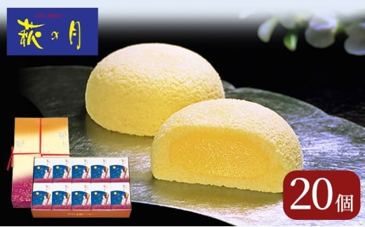 萩の月 20個入り 仙台銘菓 定番 お土産 菓匠三全 和菓子 洋菓子 和洋菓子 お菓子 生菓子 銘菓 ギフト 宮城
