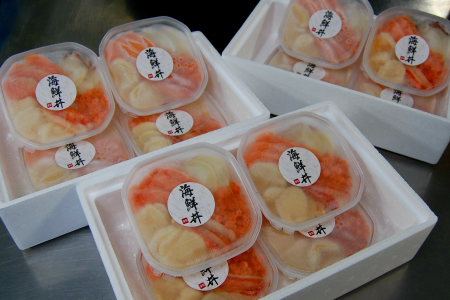 贅沢海鮮丼 12パックセット ( 海鮮 魚介 海鮮丼 丼ぶり お刺身 刺身 海鮮セット 簡単料理 時短料理 贈答 )【094-0042】
