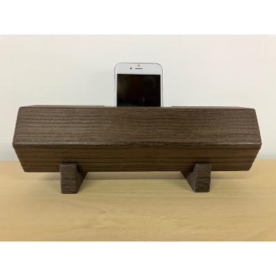 ふるさと納税 加茂市 桐箪笥職人が一つ一つ手作りした、電源・電池不要のスマートフォン用の桐エコスピーカー(焼仕上茶) |  | 01