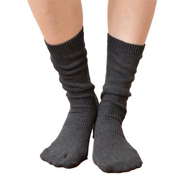 ふるさと納税 大和高田市 日本製 オーガニックコットン 不思議な 5本指靴下 5足セット チャコール (4200-7159p5 |  | 01