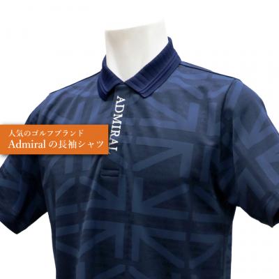 ふるさと納税 関市 ゴルフウェア アドミラル 半袖　Mサイズ 　ネイビー　　日本製　Golf |  | 02