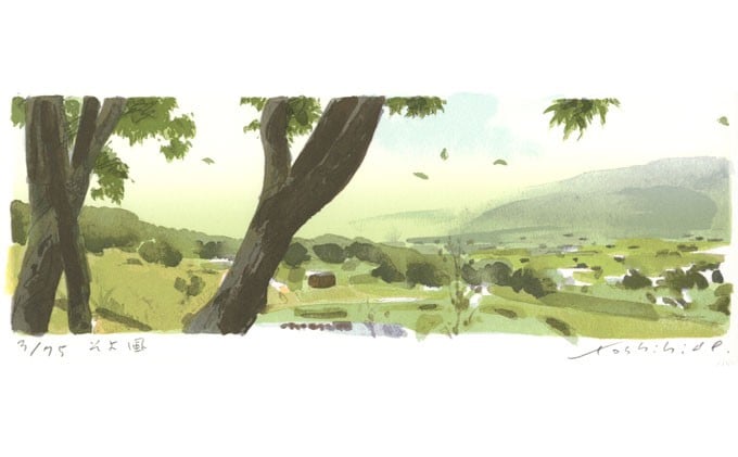 
福本吉秀版画「そよ風」
