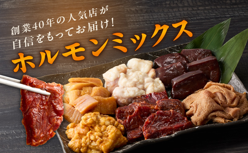 ホルモンミックス 6種セット 合計 1.5kg 秘伝のタレ漬け【食べ比べ 250g×6種 小分け 焼肉 牛肉 ハラミ ミノ センマイ レバー 小腸 大腸 】 010B1629