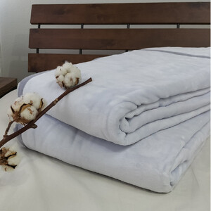 【シングルサイズ】『ほっ』とするやさしい暖かさの綿毛布(140×200cm)×ラベンダー1枚  SH-36902S