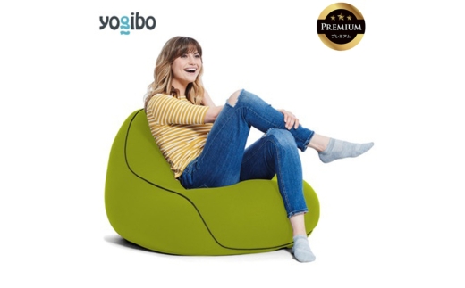 Yogibo Lounger Premium（ヨギボー ラウンジャー プレミアム）ライムグリーン【ビーズクッション ビーズ 座椅子 椅子 クッション ビーズソファー ビーズソファ 新生活 プレゼント インテリア 家具 ベッド ゲーム】