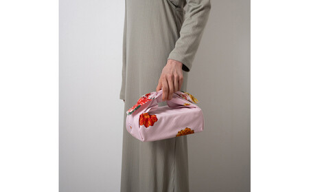 FUROSHIKI  風呂敷 ふろしき 花詰め招き猫 日本製 70cm×70cm