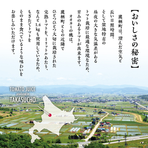 A049　令和５年産　 【有塩】トマトジュース「オオカミの桃」（６本セット）