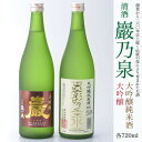 【ふるさと納税】清酒 巖乃泉　大吟醸・大吟醸純米酒　詰め合わせ　720ml　2本セット