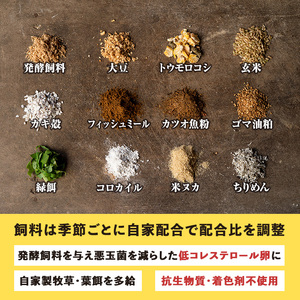 A0-07 いちき農園のこだわり卵(計30個・10個入り×3パック) 自然豊かな伊佐で育てた平飼い鶏の低コレステロール卵！無添加、抗生物質不使用！【いちき農園】