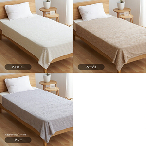 【綿なし】とろーりケット　シングル（ベージュ）_とろーりケット シングル 薄手 綿なし 洗える 140 × 190cm バッグ入り とろーり 涼しい 掛け心地 ひんやり 肌ざわり 衛生的 夏 快適 晩