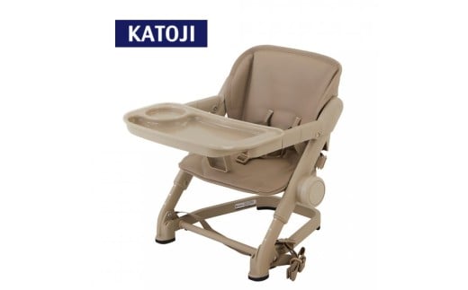 37-7_ブースターチェア feedme（ミルクティー）｜カトージ KATOJI ブランド 子育て 子ども 子供 お座り おしゃれ かわいい 赤ちゃん ベビー ベビーチェア チェア 赤ちゃん用チェア 椅子 家具 ブラウン ベージュ
